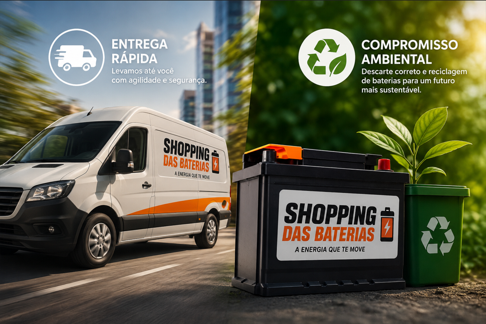 Entrega rápida e compromisso ambiental